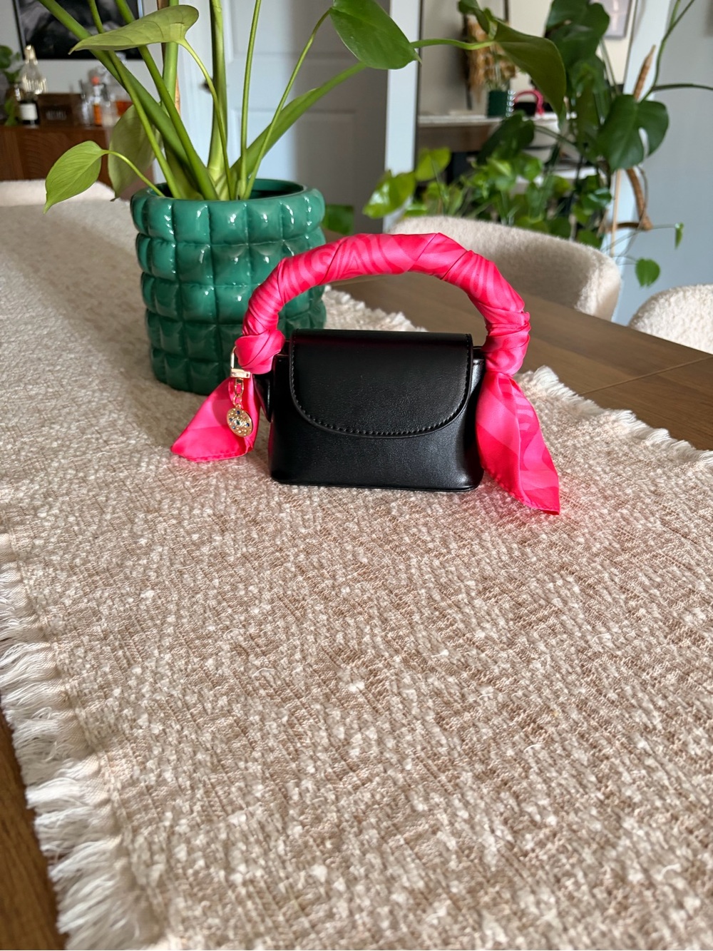 Black Top-Handle Mini Bag